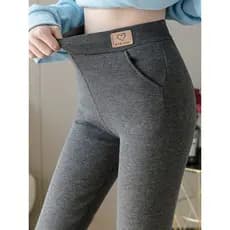 Leggings rosqueadas femininas desgaste exterior 2026 novo estilo pequeno primavera outono estilo fino olhar alto mais ma