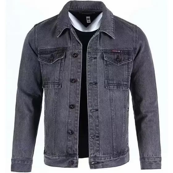 2024 primavera outono novo estilo jaqueta jeans masculina solta resistente ao desgaste outono Street wear Plus Size maca