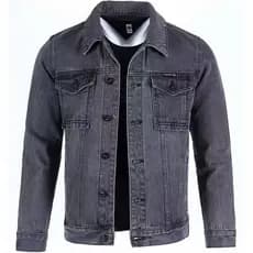 2024 primavera outono novo estilo jaqueta jeans masculina solta resistente ao desgaste outono Street wear Plus Size maca