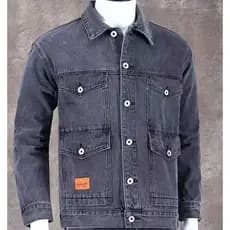 Jaqueta jeans masculina Plus Size 2024 primavera novo estilo solto Street Wear primavera outono ferramentas Multi-bolso