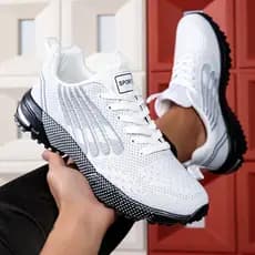 Moda masculina sapatos esportivos originais palma completa almofada de ar tênis de corrida Casual All-Match