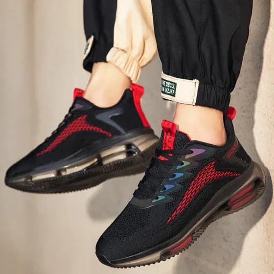 Almofada de ar de palma completa moda masculina sapatos esportivos casuais All-Match tênis de corrida ao ar livre leve r