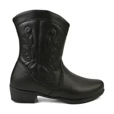 Bota Texana Infantil Feminina Bota Coturno infantil Menina country Rodeio Boiadeira Cano Médio