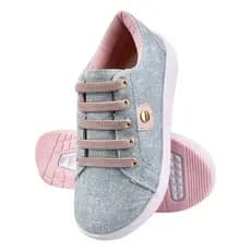 Tênis Infantil Feminino Tenis infantil Feminino Casual Jeans Calce Fácil Leve Confortável