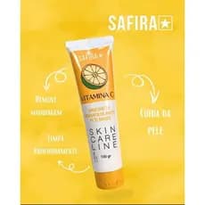Sabonete Removedor de Maquiagem Skincare Vitamina C Safira - Limpeza Pós Make 100ml