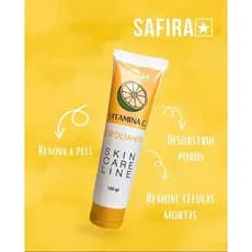 Esfoliante Facial Skincare Vitamina C Safira - Limpeza Profunda 100 ml