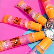 Brilho Labial Hidratante Lobo Guará Jasmyne Coleção Tropical Teen