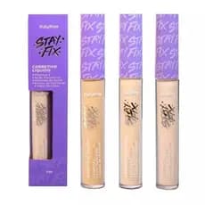 Corretivo Líquido Stay Fix Média Cobertura Ruby Rose Manteiga com Karité e Vitamina E