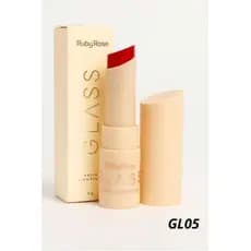 Batom Ruby Rose Glass com Cor Intensa e Alta Cobertura 3g