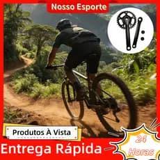 Pedivela 170mm Bike De Aço C/Coroa Única 32 Dentes Ponta Quadrada Preta Serve De GTA/GTS