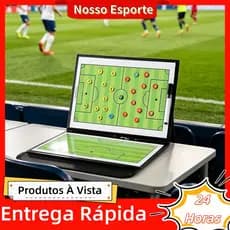 Placa Tática De Futebol Magnética Dobrável Prática E Estilosa Capa De Couro PU