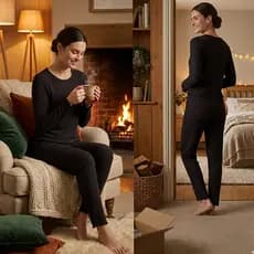 Pijama Feminino Suede Inverno Canelado Confortável Estilo Toque Macio