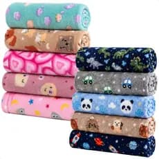Kit 3 Mantas quentinha Baby Microfibra Soft Estampas Menino E Menina
