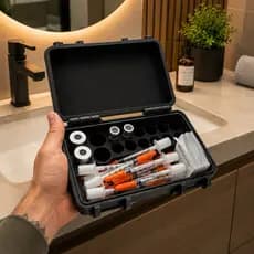 Estojo Porta Insulina Medicamentos 3D | Organizador Seringas Frascos Diabético Compacto Resistente