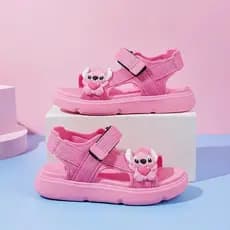 Sandália Infantil Menina Stitch Confortável Estilo Alegre para Escola e Lazer Do 21 ao 28 Promoção