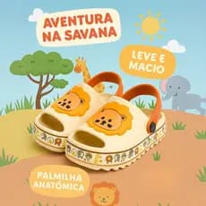 Sandália Safari Leão Infantil Leve Confortável Envio Imediato Promoção Envio Imediato