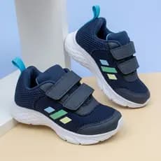 Tênis Infantil Menino 3 Listra Velcro Volta Às Aulas Colegial Leve Confortável Promoção Envio Rápido