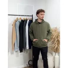 Blusa Moletom flanelado  felpudo com Zíper casaco jaqueta Masculina Com Capuz Premium Frio Macio Confortável