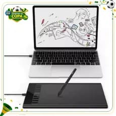 Mesa Digitalizadora 11,6" Desenho Digital 8192 Níveis de Pressão Caneta Sensível para Ilustração