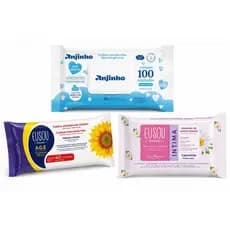 Kit Toalha Umedecidas Anjinho, Eusou Intima, Oleo Girassol