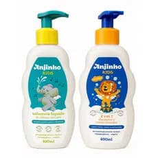 Kit Anjinho Kids Sabonte liquido 400ml + 02 em 01 400ml