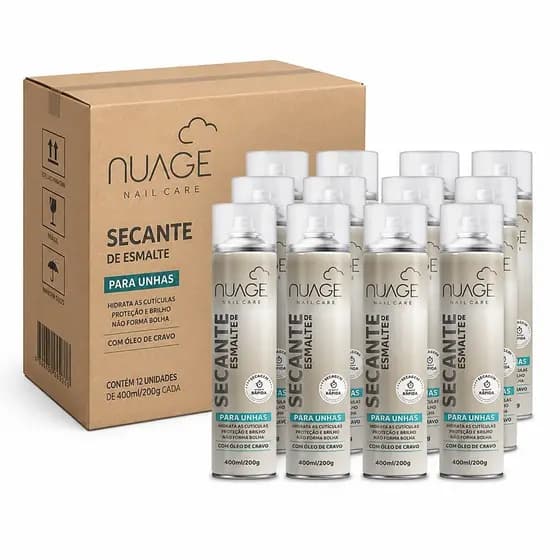 Kit 12 Spray Secante Para Esmalte Nuage 400ml
