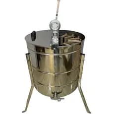 Centrifuga Extratora Mel Manual 28 Quadros de Melgueira 8 Quadros de Ninho Langstroth Inox 304 Apis