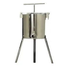 Prensa Manual Mel Frutas E Banha 15l Aço Inox Espremedor Uva