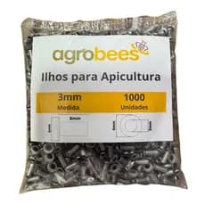 Ilhós Comprido Milheiro para Quadro Caixilho Langstroth Apicultura Abelha Apis para Fixação do Arame