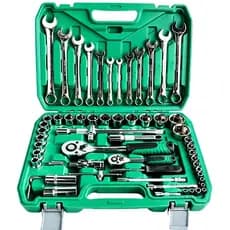61PC Professional Kit Ferramentas com Chaves Pinças Chaves de Fenda e Foles Conjunto de Ferramentas Doméstico