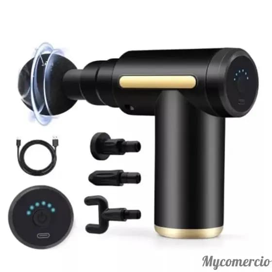 Pistola de massagem elétrica massageador de tecidos profundos