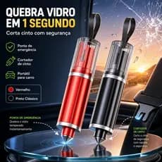 Caneta de Emergência Automotiva Quebra Vidro Cortador de Cinto de Segurança, Dispositivo de Resgate Portátil para Carr