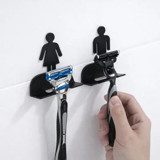 Suporte Para Lâmina de Barbear Banheiro Gilete Organizador Barbeador Prestobarba Acrílico
