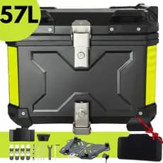 Bau Top Case Para Moto 57L ABS 5mm Base Universal Top Case Maletero 57 Litros Xre Bros Tiger GS Xtz Bros Nxr Cg 150 Etc