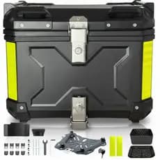 TOP CASE BAU BAULETO 45 LITROS MOTO UNIVERSAL 45L COM ENCOSTO ABS BIGTRAIL UNIVERSAL