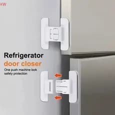 Novo Kit com 5 Peças de Trava de Segurança para Portas de Refrigerador e Freezer, Trava Multifuncional para Proteção de