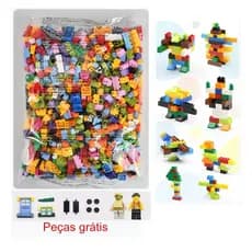 1000pcs/100pcs Blocos de construção de partículas Brinquedos de Montar DIY Montagem de Brinquedos de Educação Precoce Br