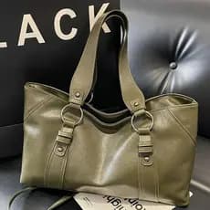 Cross-Border europeu americano estilo Retro grande capacidade portátil sacola Commuter High-End sentimento cor sólida si