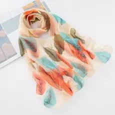 Lenço de seda macio respirável verão feminino fino macio fio de Chocolate longo cachecol protetor solar pequeno xale pes