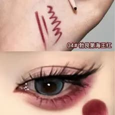 Rei Mar Borgonha Vermelho!Caneta delineadora vermelha ultrafina em Gel para iniciantes, à prova d'água, sem manchas, del
