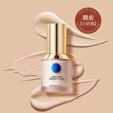 Mousse Girl Segurando Maquiagem Base Líquida Transparente Corretivo Nutritivo para a Pele Iluminador Não Tira Maquiagem