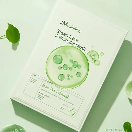 Coreia coreia JMsolution hadishiyan verde pele-amigável máscara calmante hidratante reparação endurecimento produto genu
