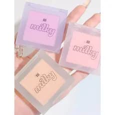 Xixixi leite galáxia névoa macia Blush novato pequeno portátil Natural Nude maquiagem fosco pasta de feijão leite chá es