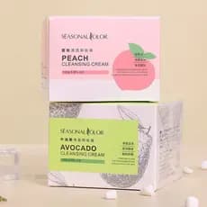 Lazer cor limpeza limpeza removedor de maquiagem creme abacate pêssego profundo suave removedor de maquiagem Facial limp