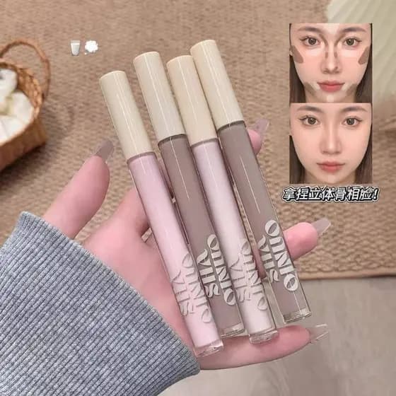Sensação tridimensional genuína destaque contorno líquido brilho Natural rasgo sulco retoque nariz ponte sombra contorno