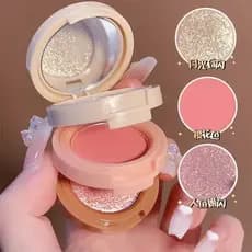 2023 Xiaohongshu iluminador de venda quente blush sombra tudo-em-um placa Cowherd multiuso laranja blush Rouge Br