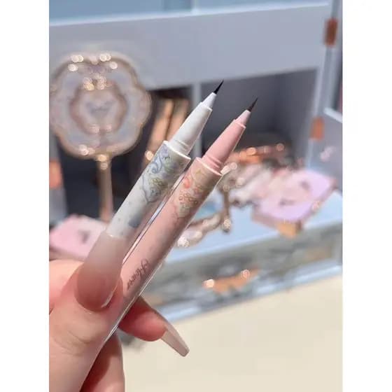 Flor sabe caneta delineadora líquida borboleta nuvem ombro resistente ao suor não é fácil de borrar novato bom delineado