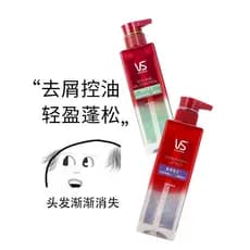 VS Sassoon Shampoo Fofo Sem Silicone Desengordurante Fofo/Anticaspa Shampoo Anticoceira Genuíno Opcional