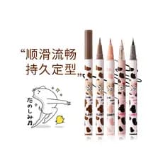 FLORTTE flor Lolia cor linha caneta líquida deitado bicho da seda 04 cola Ultra-fino branco à prova dwaterproof água não