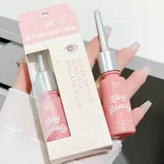 Xixixi cola para cílios postiços invisíveis de secagem rápida, estilo suave e não irritante, transparente, Natural para
